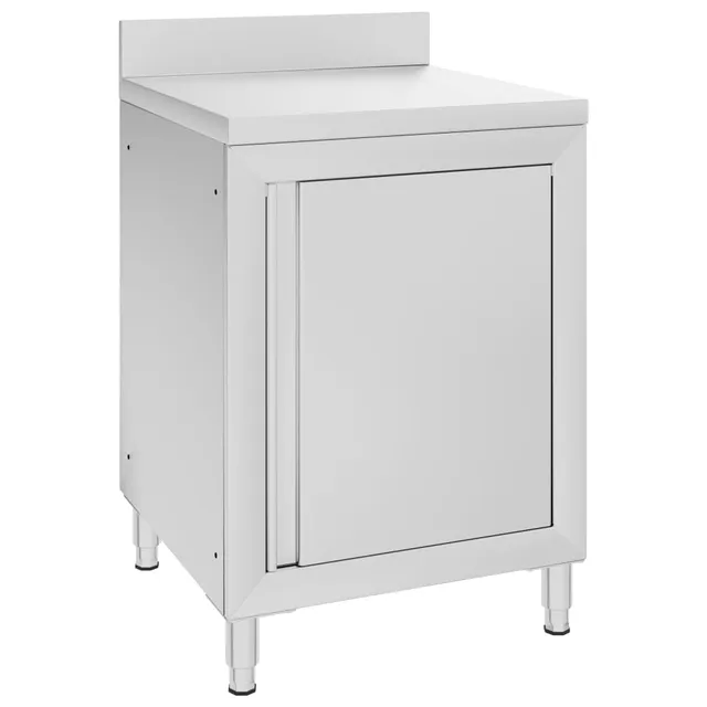 vidaXL Gastro Arbeitstisch Schrank Edelstahl 60x60x96cm