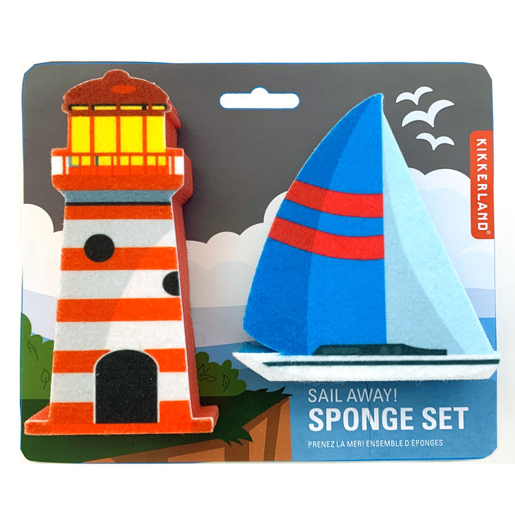 Kikkerland Home Sail Away Schwamm Set 2tlg.