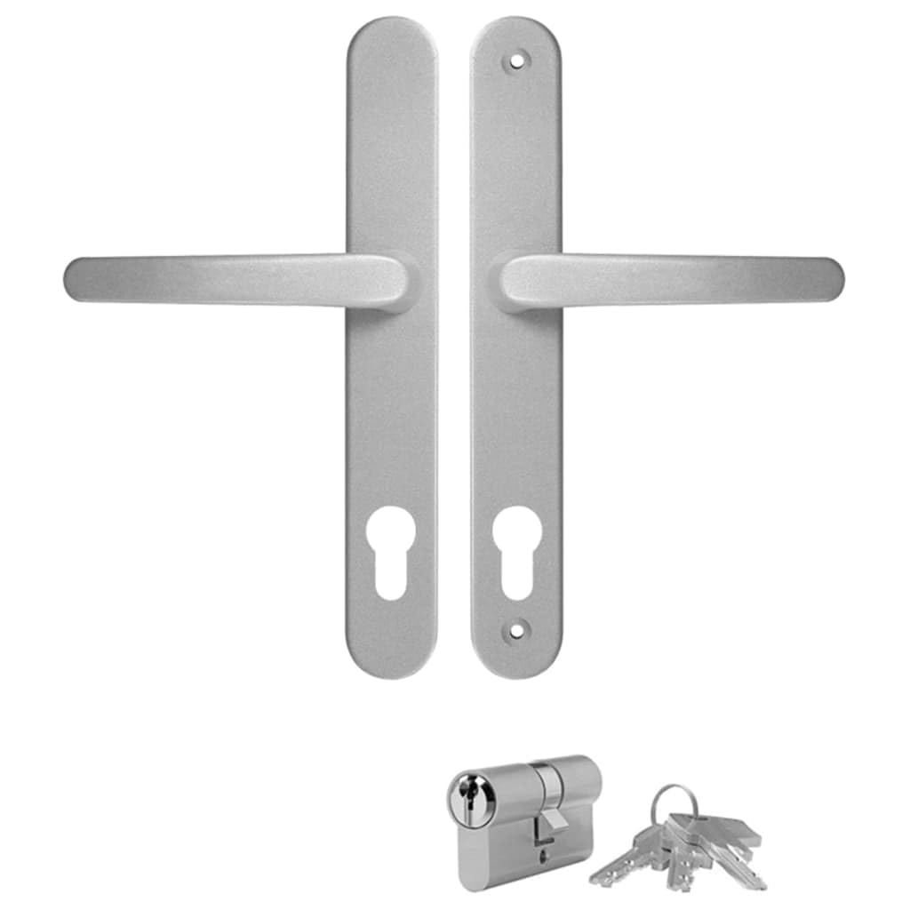 vidaXL Heim & Garten Haustür Anthrazit PVC Isolierverglasung sicher