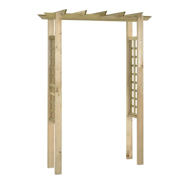 vidaXL Rosenbogen Holz 150x60x204 cm imprägniert