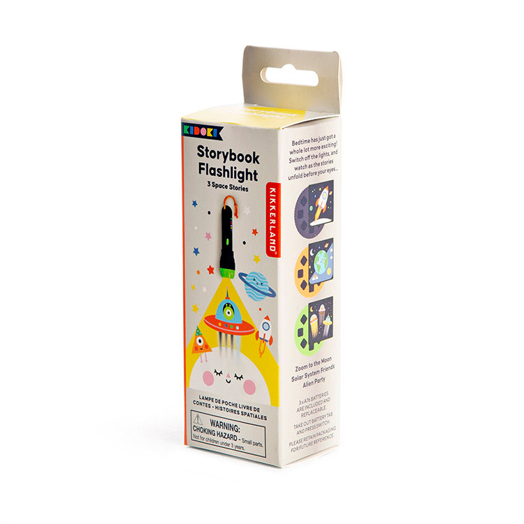 Kikkerland Kidoki Space Stories Storybook Taschenlampe Kinder