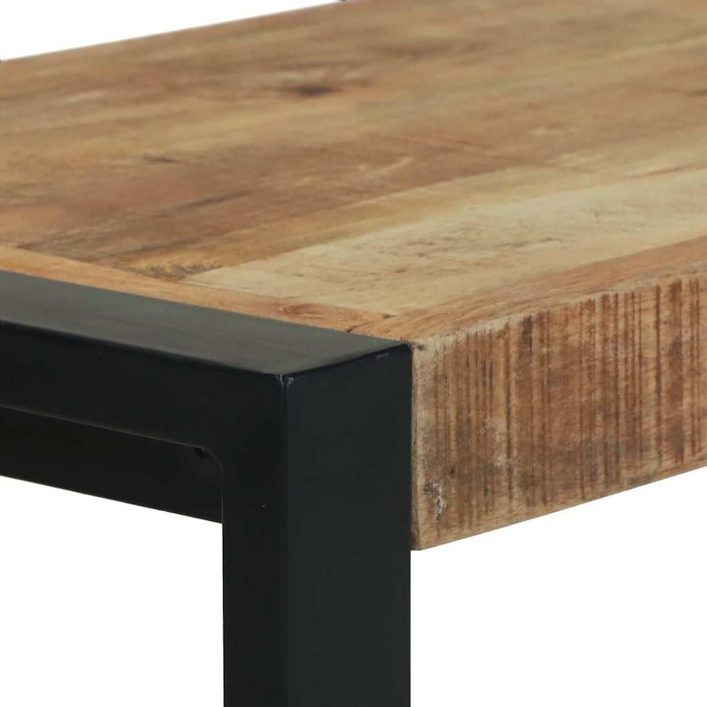 vidaXL Mango Bank 100 cm Sitzbank Mangoholz mit Stauraum
