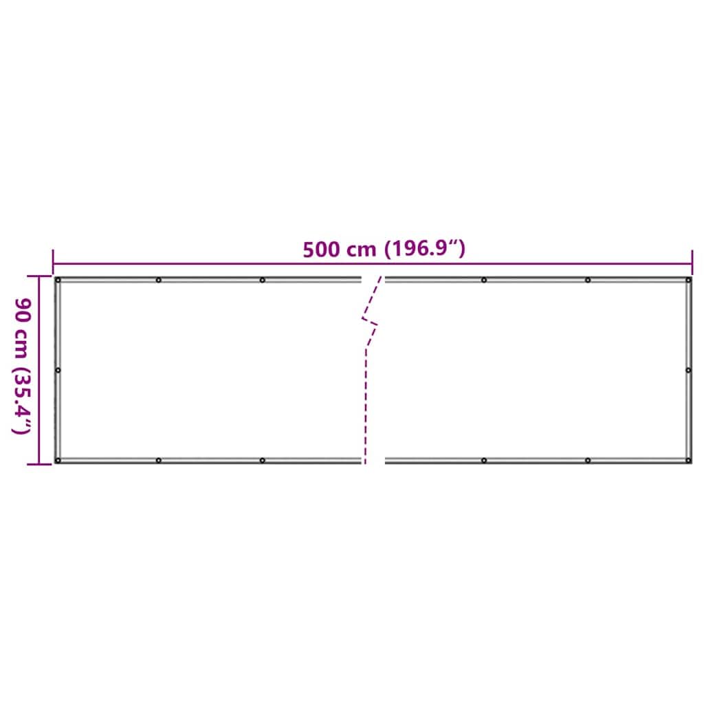vidaXL Heim & Garten Sichtschutzmatte Grün 500x90 PVC