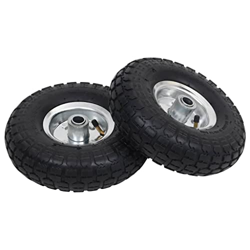 vidaXL Sackkarrenrad 4.10/3.50-4 Gummi 2 Stück 260x83 mm