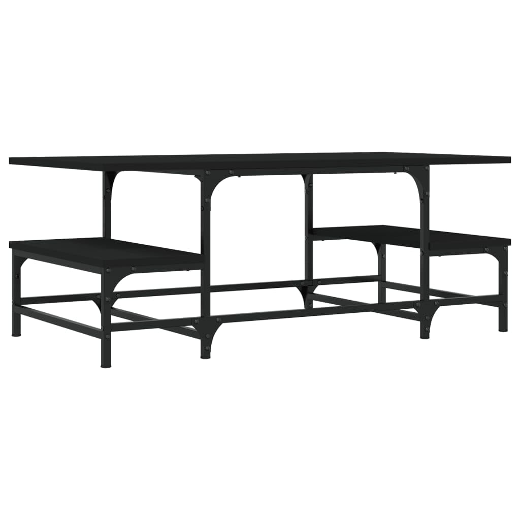 vidaXL Möbel Couchtisch Schwarz 100x50,5x40 cm Holz