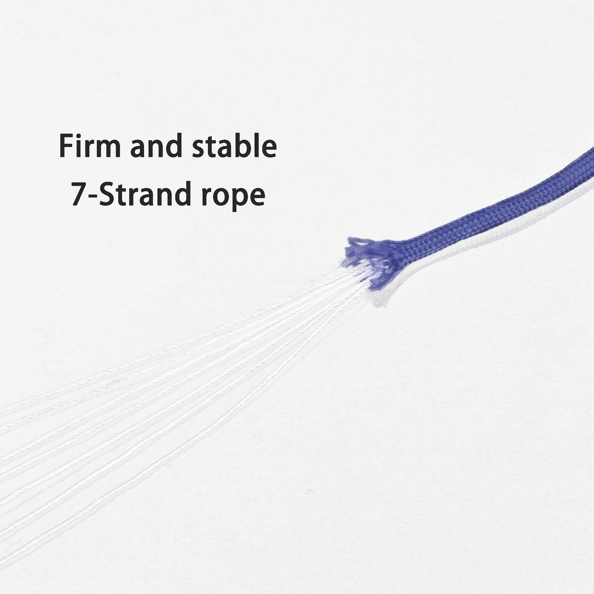 Intirilife Garten Outdoor Paracord Seil 550 blau 31 m