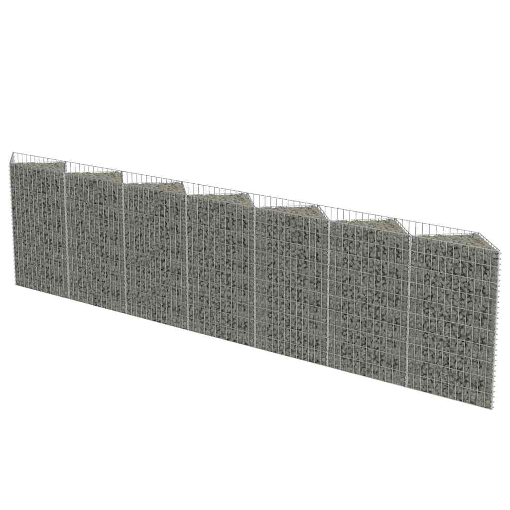vidaXL Heim & Garten Gabione Pflanzkasten 630x30x50 cm verzinkt