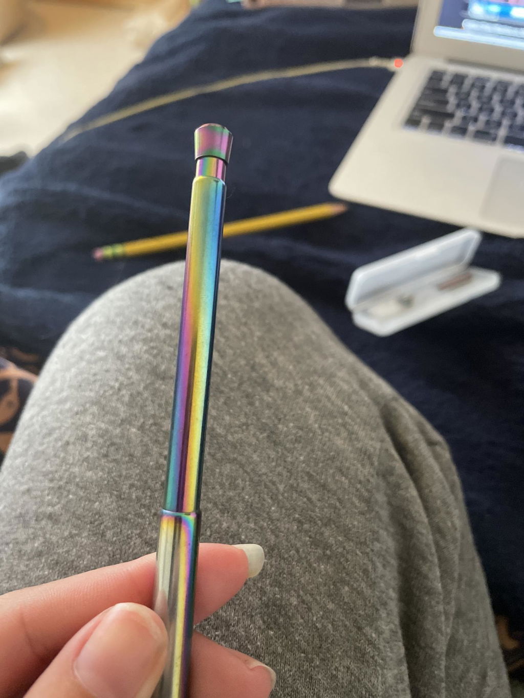 Kikkerland On-The-Go Travel Straw Set Trinkhalm mit Etui