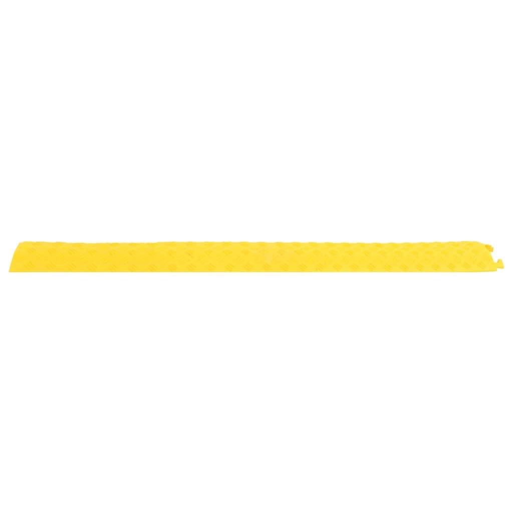 vidaXL Kabelbrücke 4er Set 98,5 cm Rampe gelb PVC