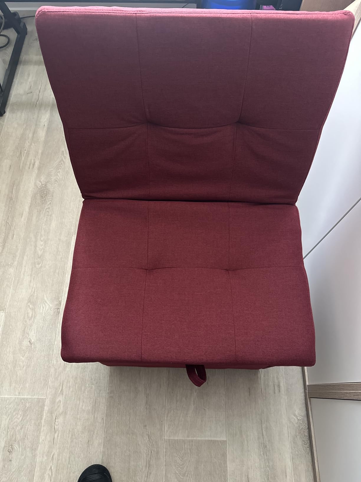 vidaXL Schlafsofa 194x50x82 cm Stoff hellgrau ausziehbar