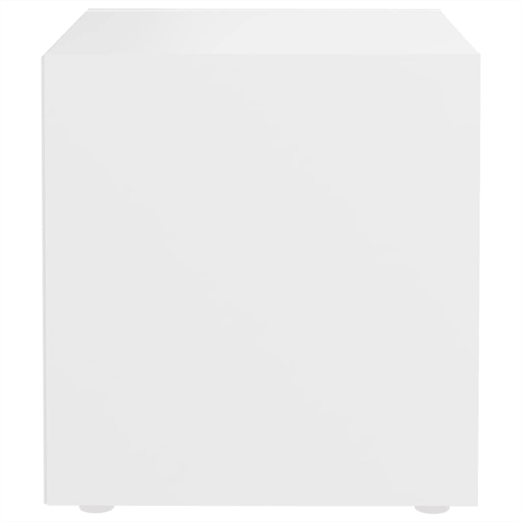 vidaXL TV Schrank Lowboard weiß 37x35x37cm 1 Fach