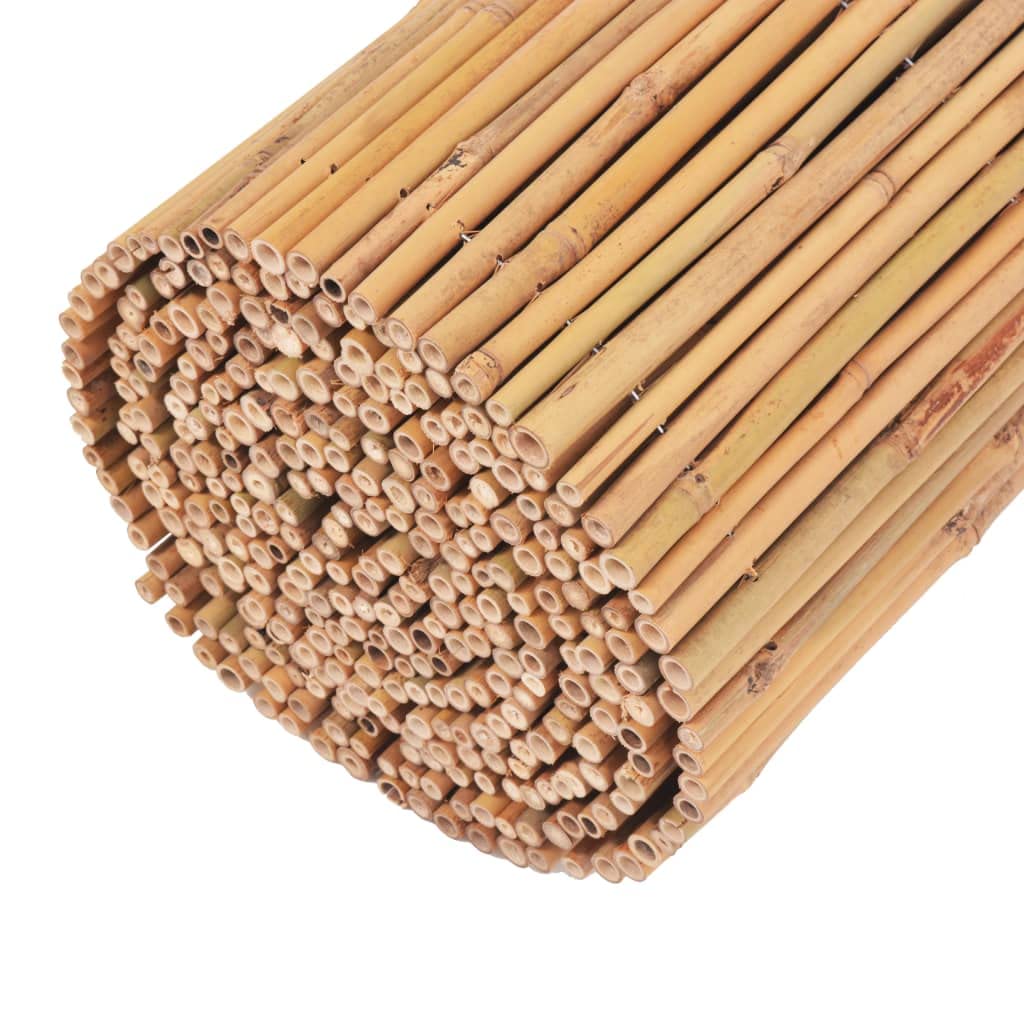 vidaXL Gartenzaun Bambus 500 x 30 cm Natur