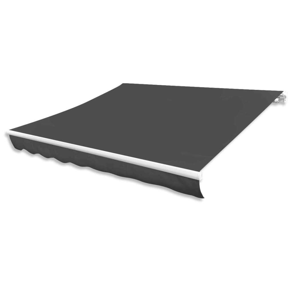 vidaXL Heim & Garten Markisen-Ersatzstoff grau 380x295 cm Polyester