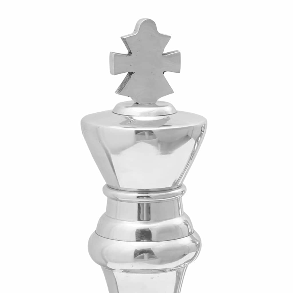 vidaXL Skulpturen 2 Stk. Silber Aluminium Dekofiguren 42 cm