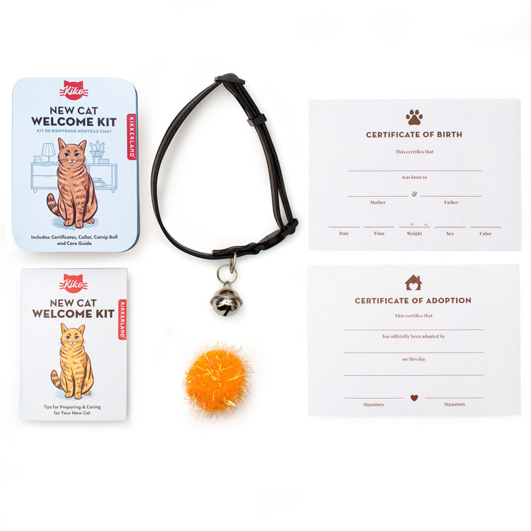 Kikkerland Kiko Katzen Willkommensset Halsband Katze