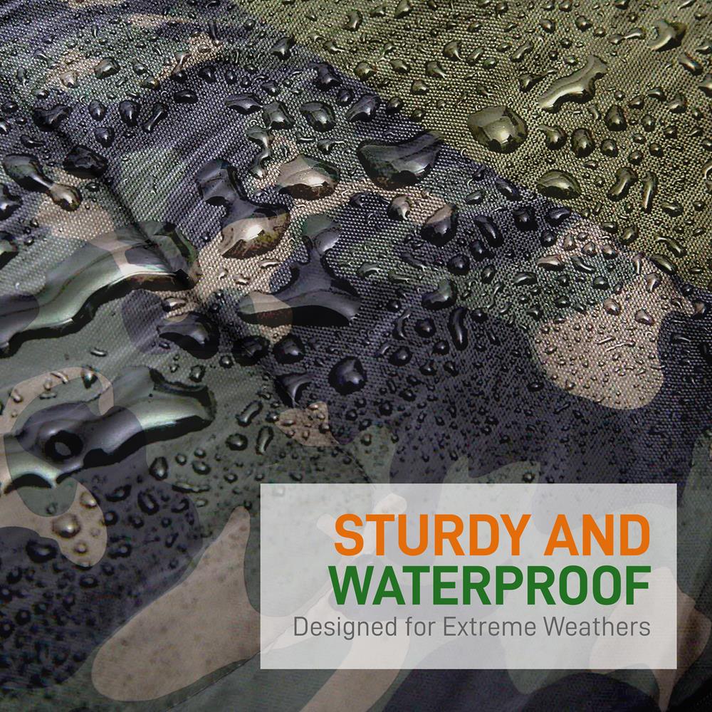 Serenelife Camping Doppelschlafsack Camouflage mit Kissen