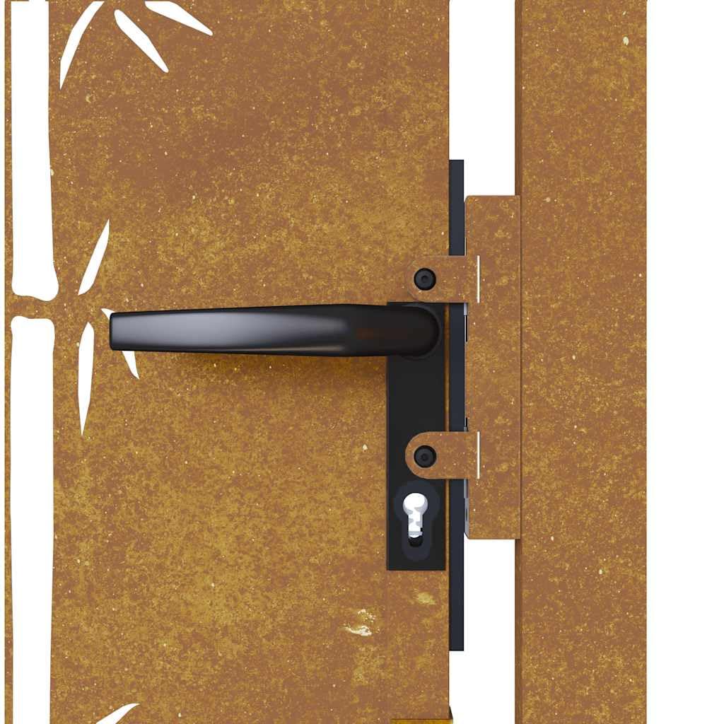 vidaXL Heim & Garten Gartentor 100x125 cm Cortenstahl Rostig