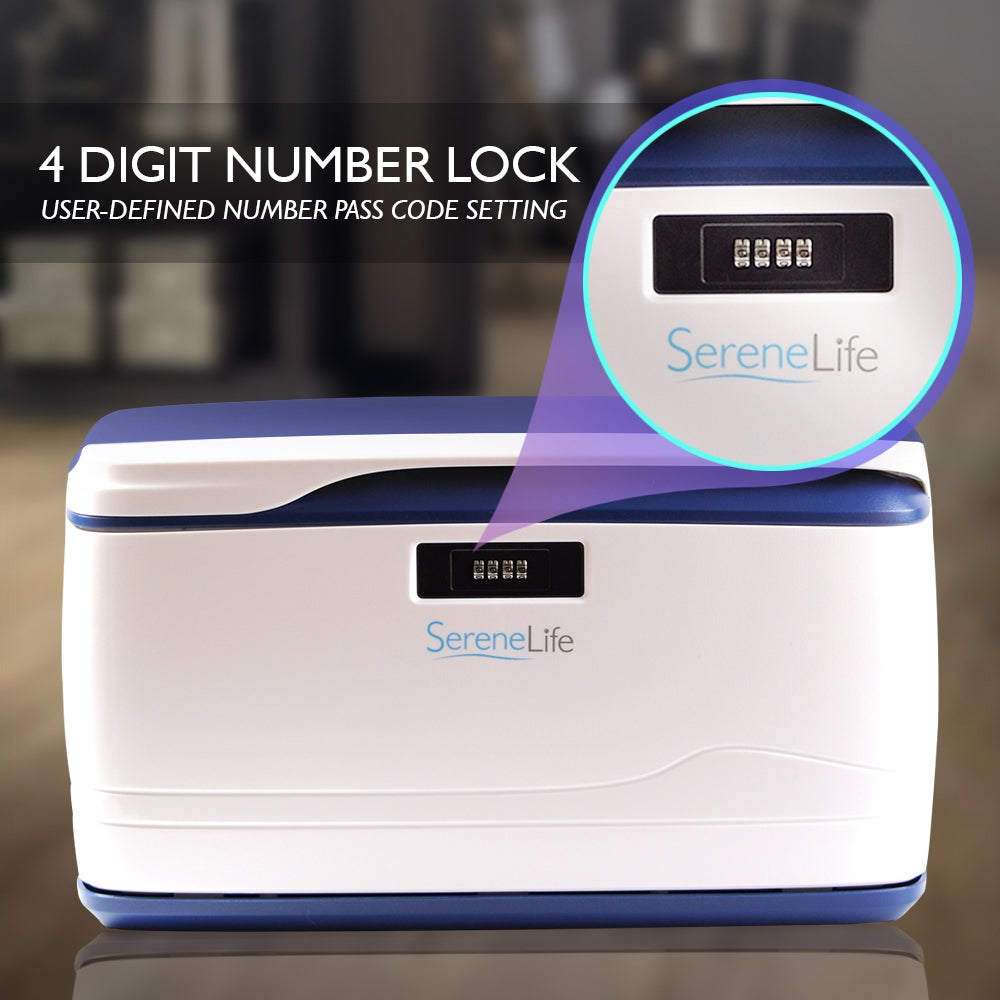 Serenelife SLSBIN10 Box Abschließbar 32 L Stapelbar