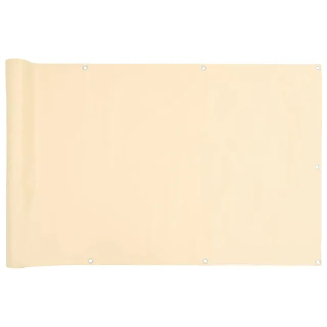 vidaXL Heim & Garten Sichtschutz Creme 1000x90 cm wetterfest