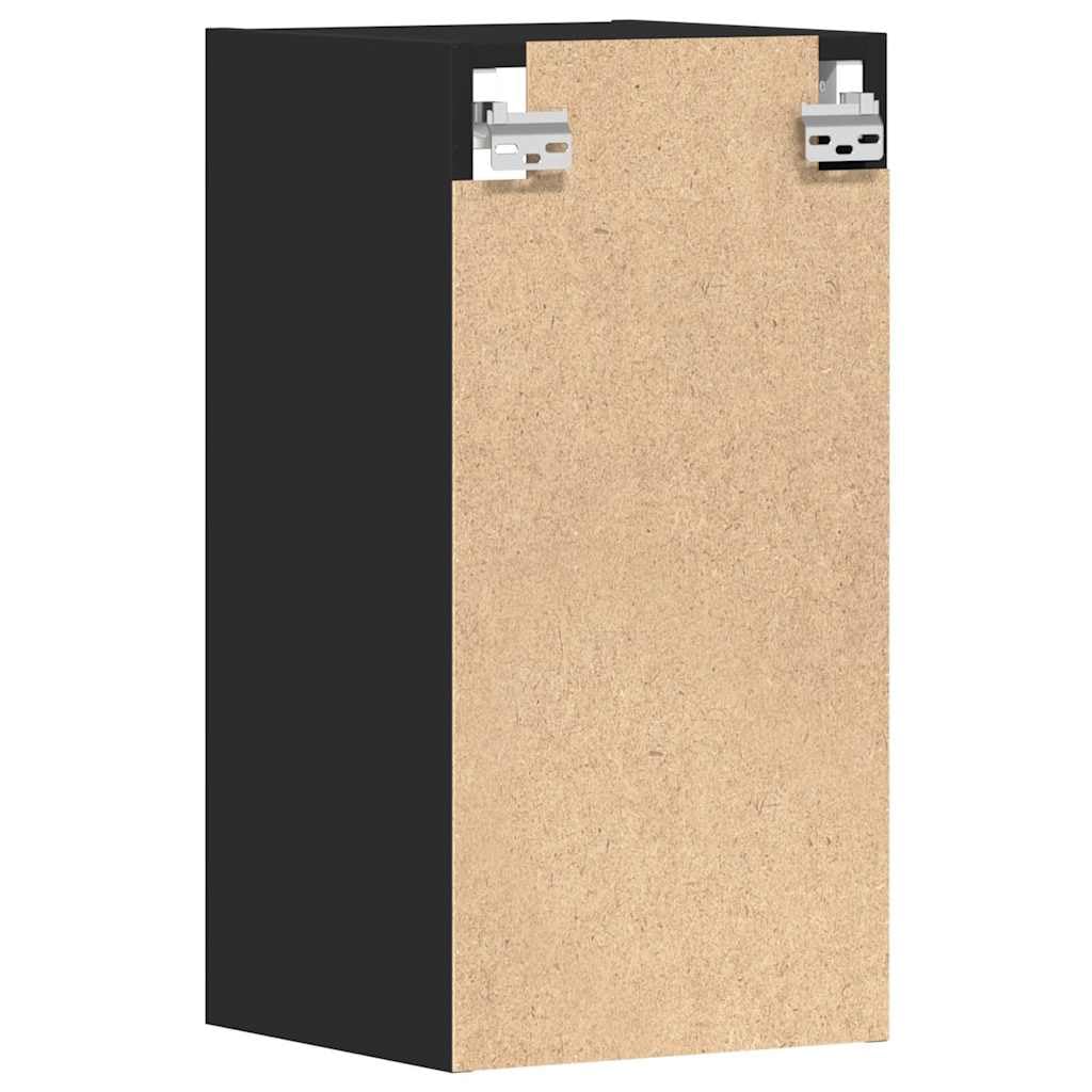 vidaXL Riga Hängeschrank Schwarz 30x60 cm Holzwerkstoff