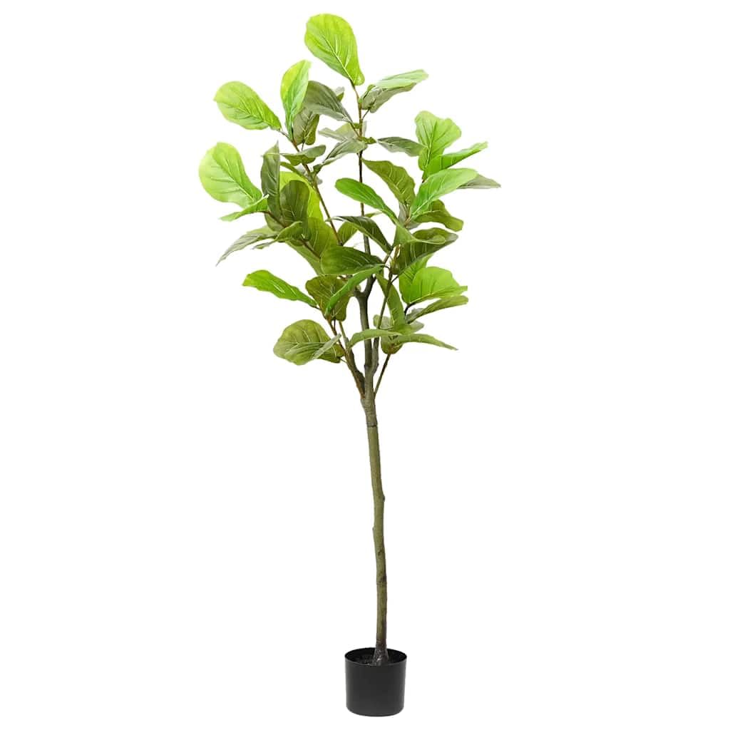vidaXL Heim & Garten Ficusbaum künstlich 125 cm grün 30 Blätter