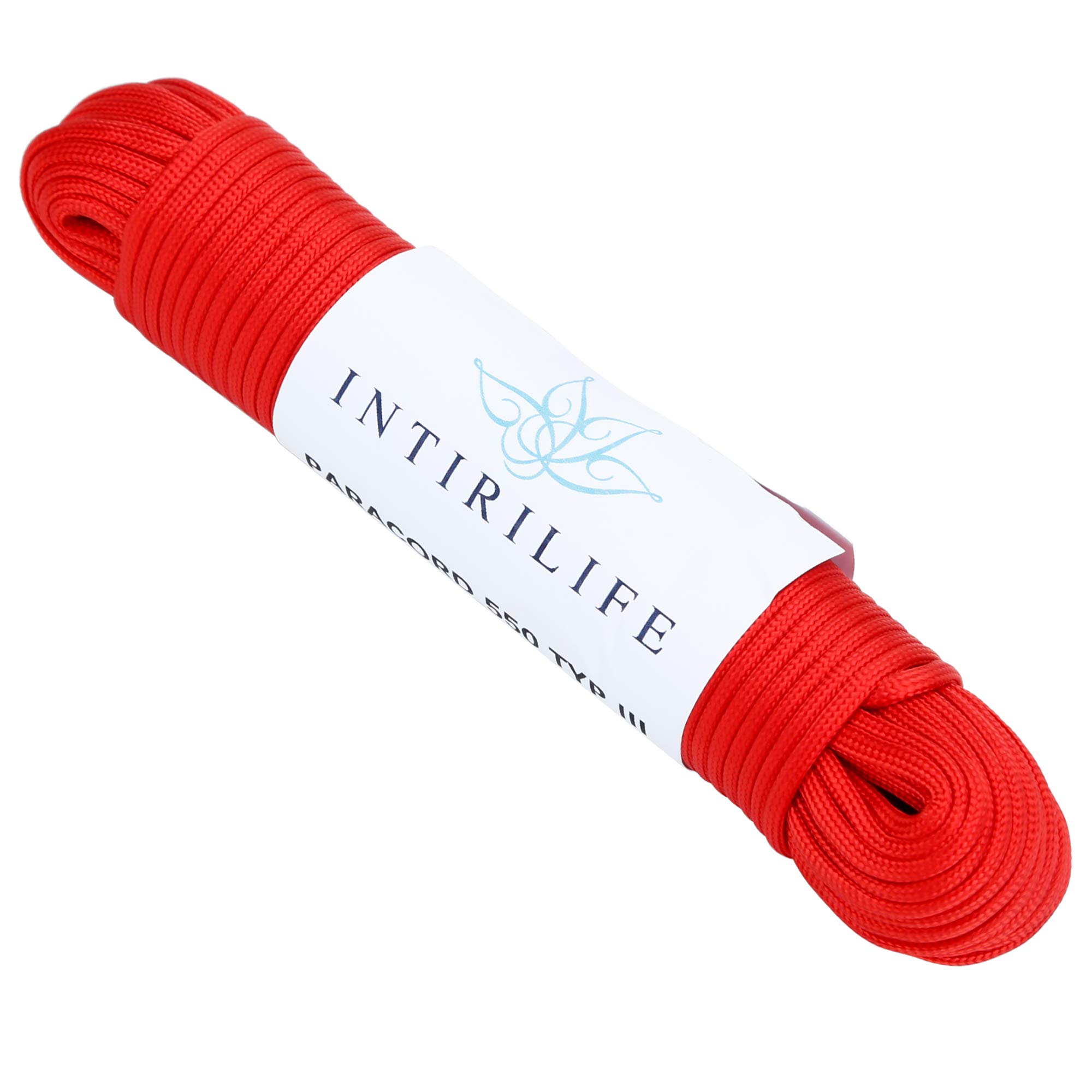 Intirilife Garten Outdoor Paracord Seil 550 blau 31 m