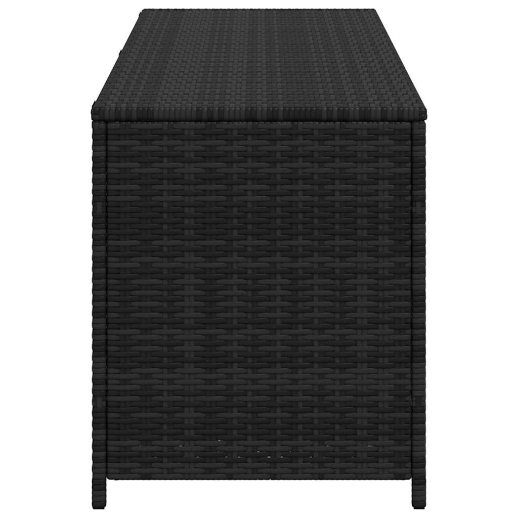 vidaXL Heim & Garten Auflagenbox Schwarz 150x50x60 cm Rattan