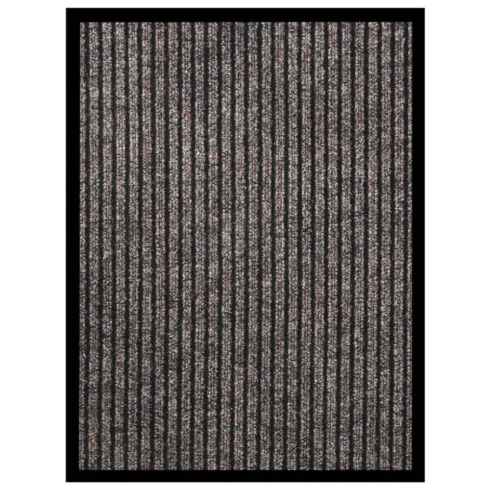 vidaXL Fußmatte Beige Gestreift Türmatte 40x60 cm