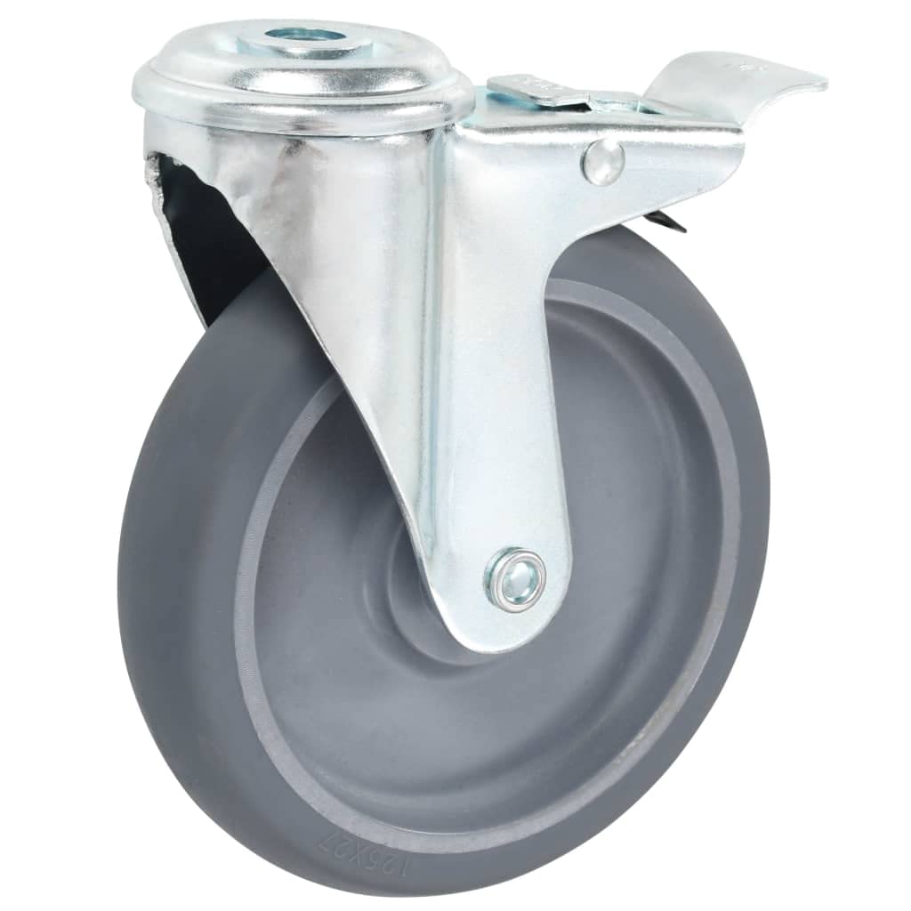 vidaXL Lenkrollen 125 mm Möbelrollen 4er-Set Bremse 320 kg