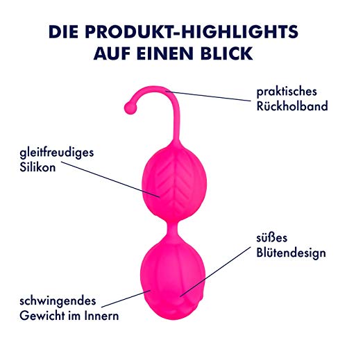 EIS Liebeskugeln Blütenform Liebeskugeln Blüte 3,3 cm Silikon