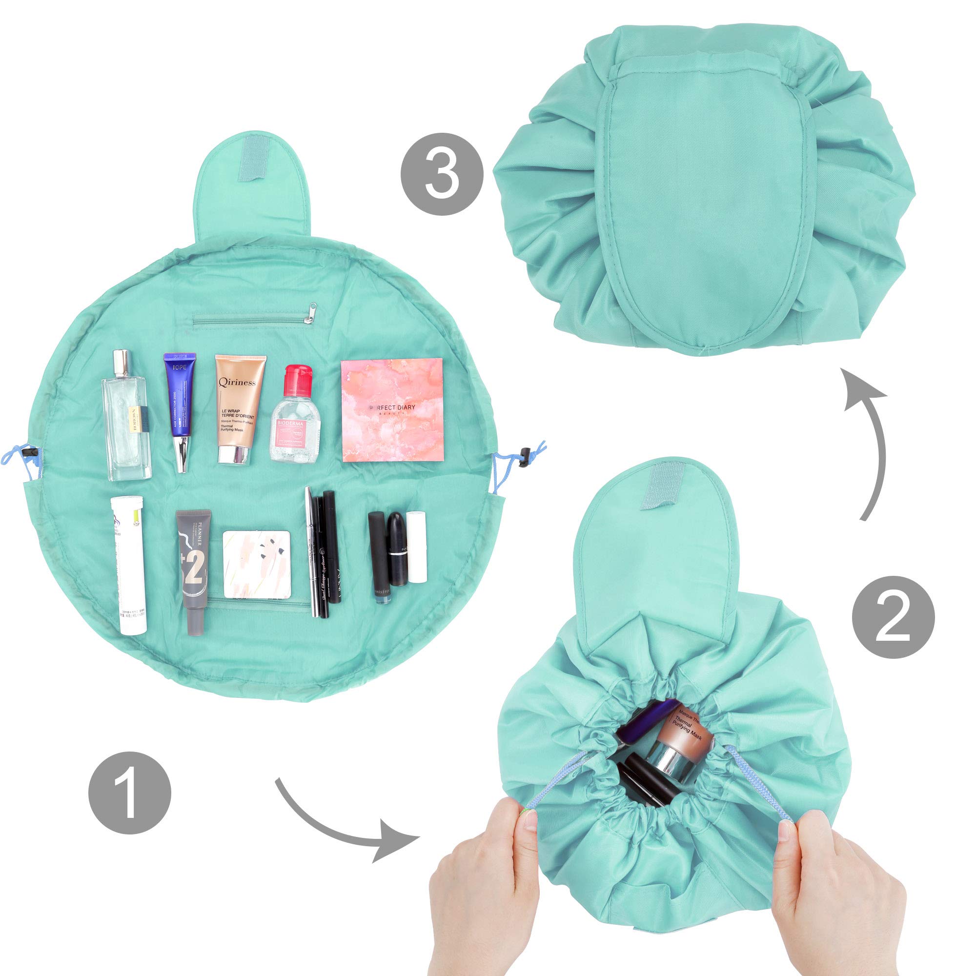 Intirilife Kosmetiktasche One Step Himmel Blau 62x54 cm